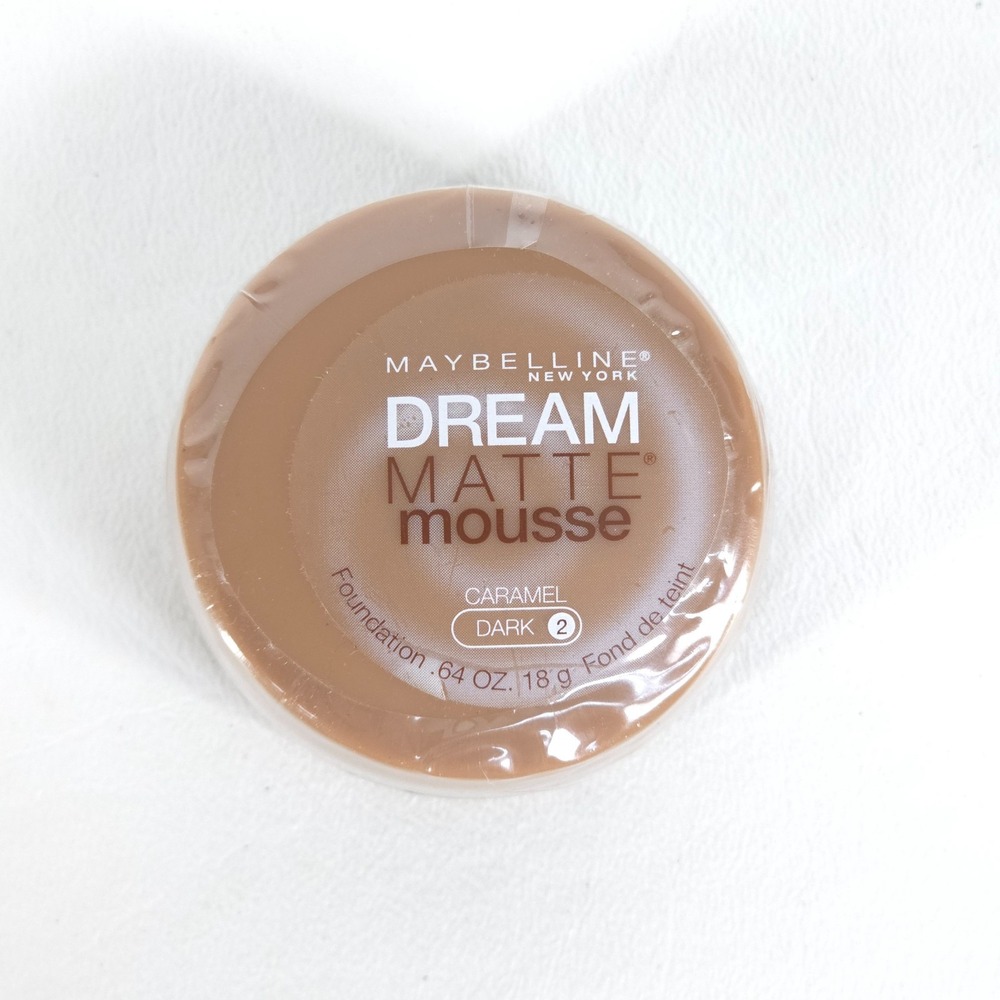 Maybelline Dream Matte Mousse Foundation Caramel Dark 2 18g Sealed Deadstock NEW